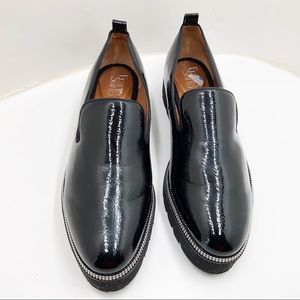 Franco Sarto} Brice Faux Crinkle Patent Loafers